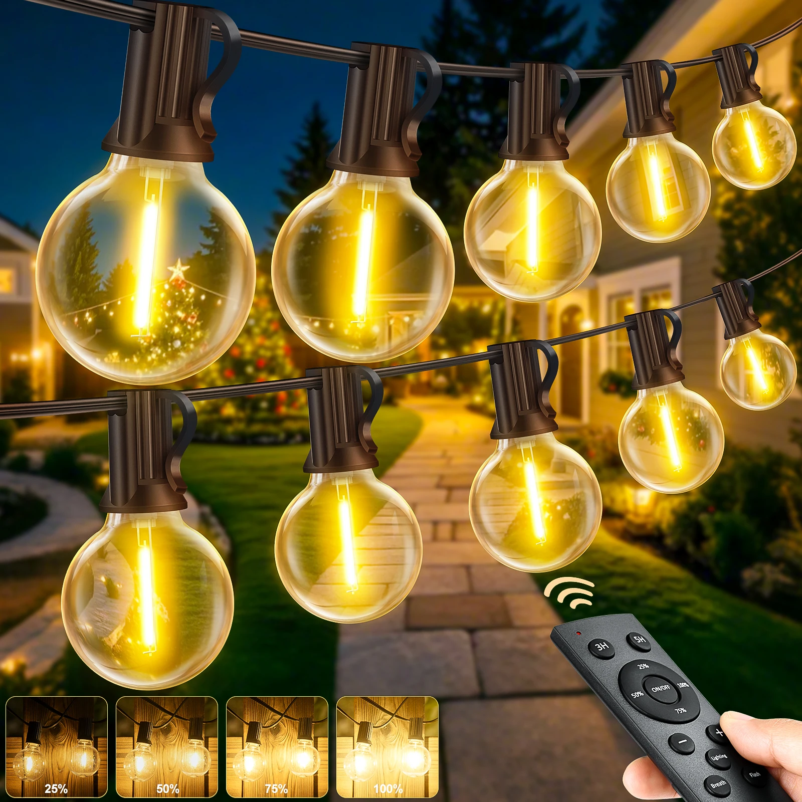 Guirlande LED extérieur — 30 m